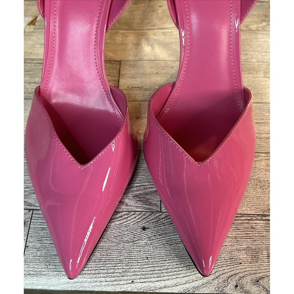 Marc Fisher Hot Pink Patent Slingback Heels |‎ Pointed Toe Size 9 - Picture 12 of 16